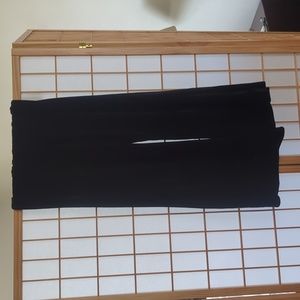 High waisted black velvet bell bottom pants